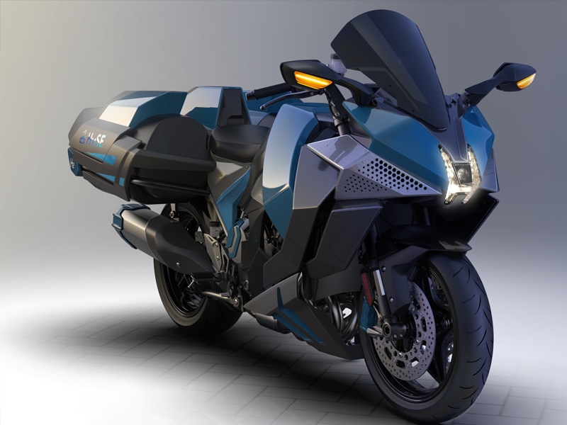 水素エンジンモーターサイクル（研究車）