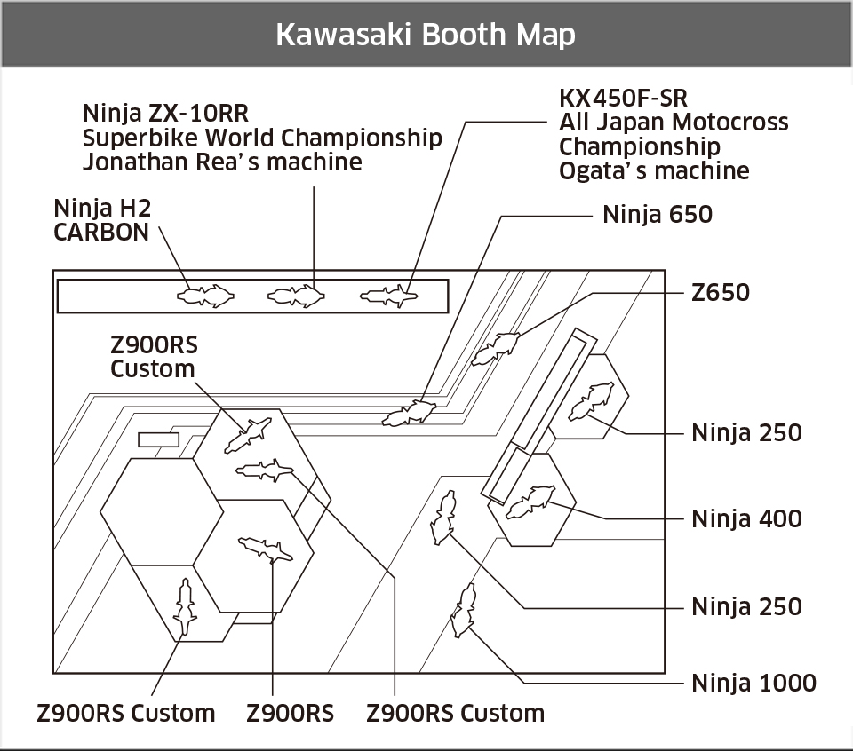 Kawasaki Booth Map