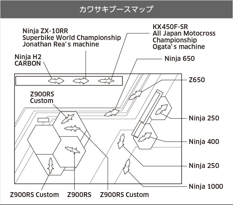 Kawasaki Booth Map